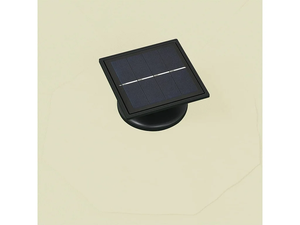 Sombrilla de pared con poste metálico y LED 300 cm Arena