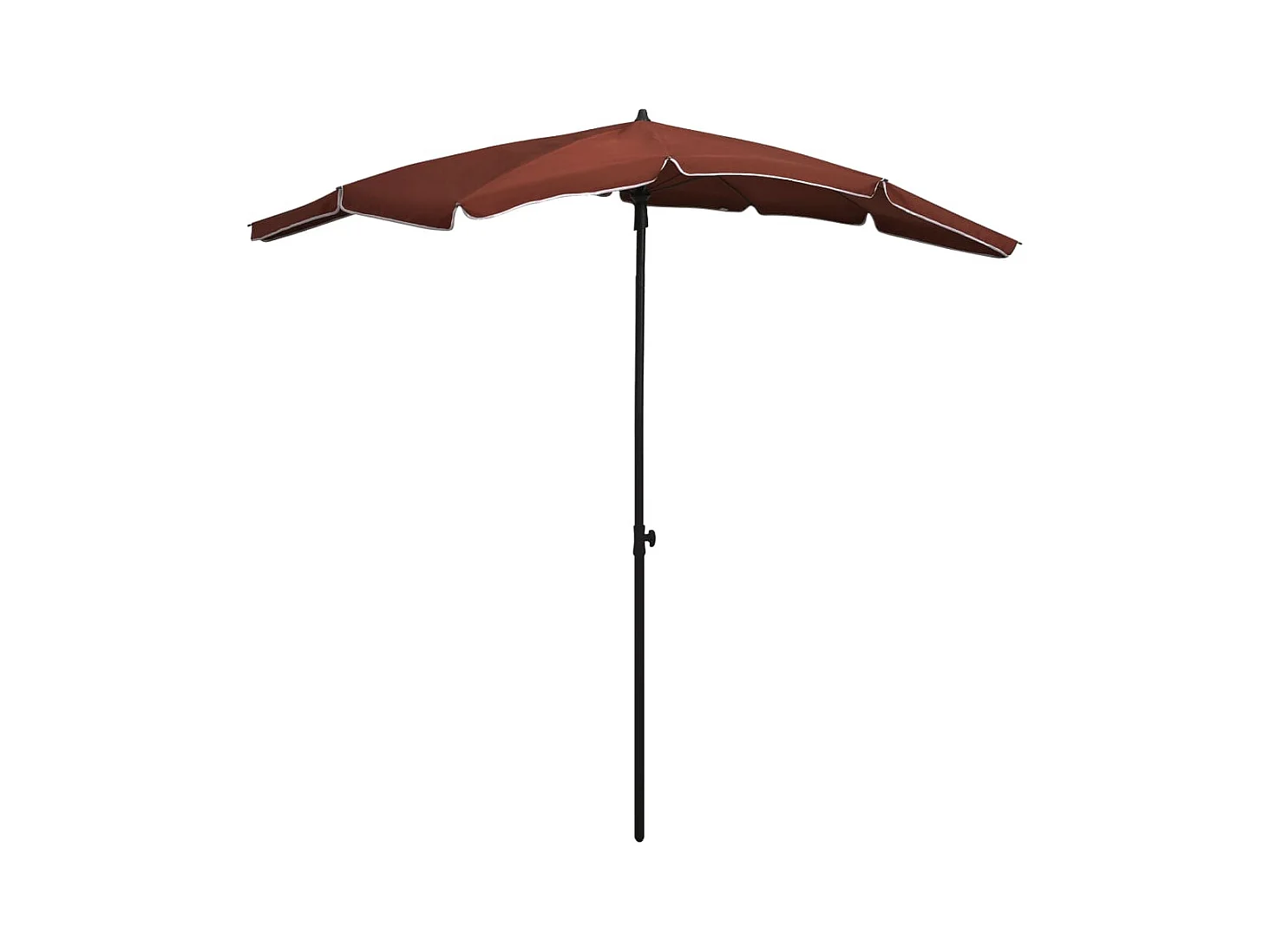 Parasol de jardin avec mât 200x130 cm Terre cuite