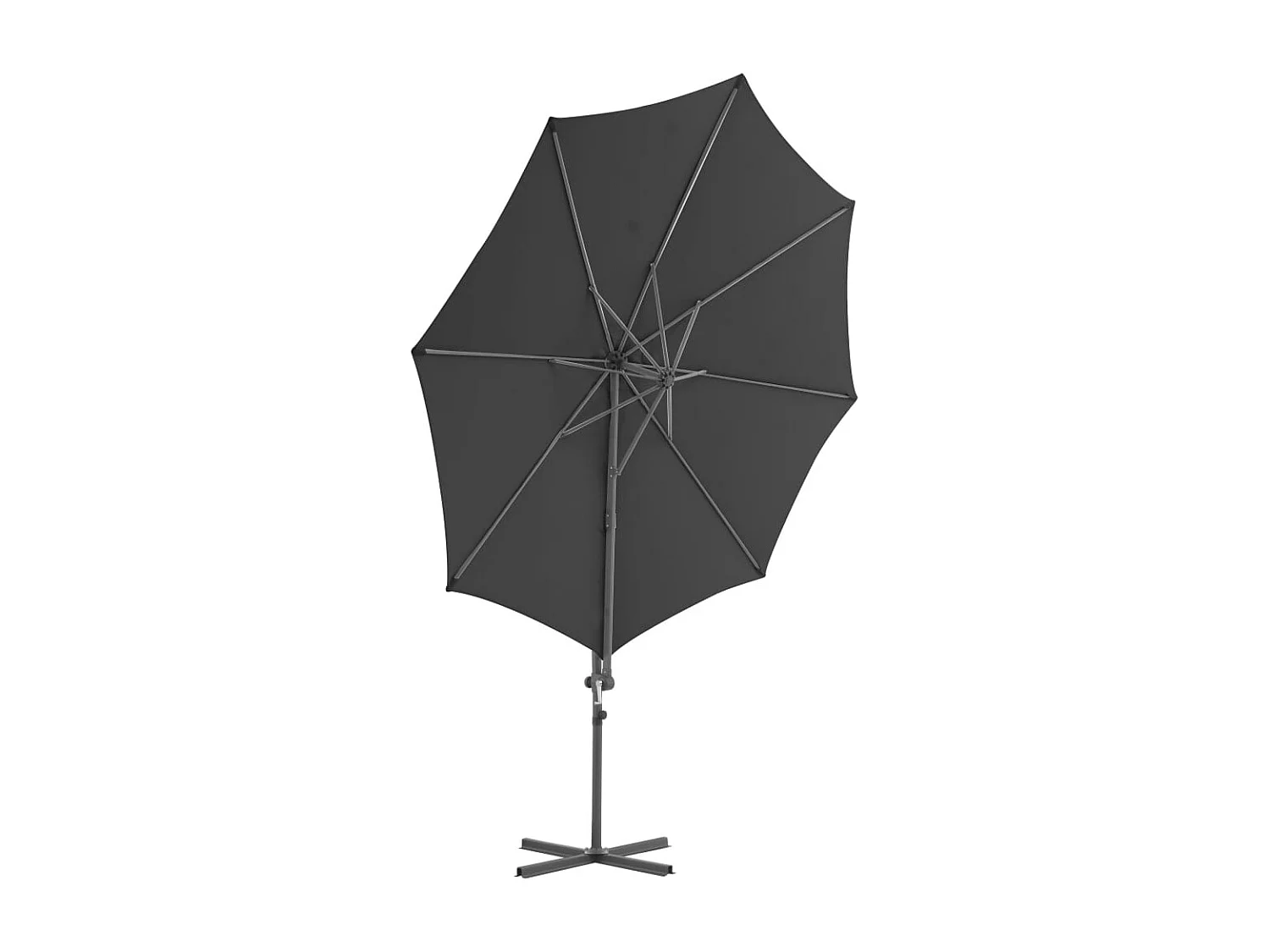Parasol avec base portable Anthracite