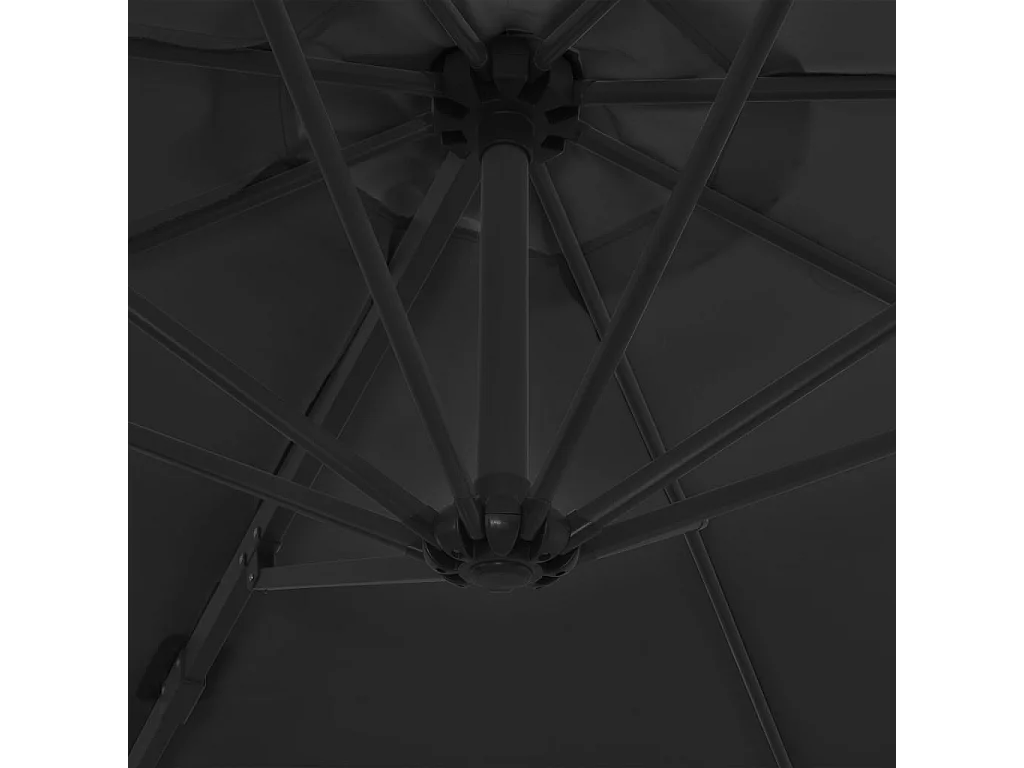 Parasol avec base portable Anthracite