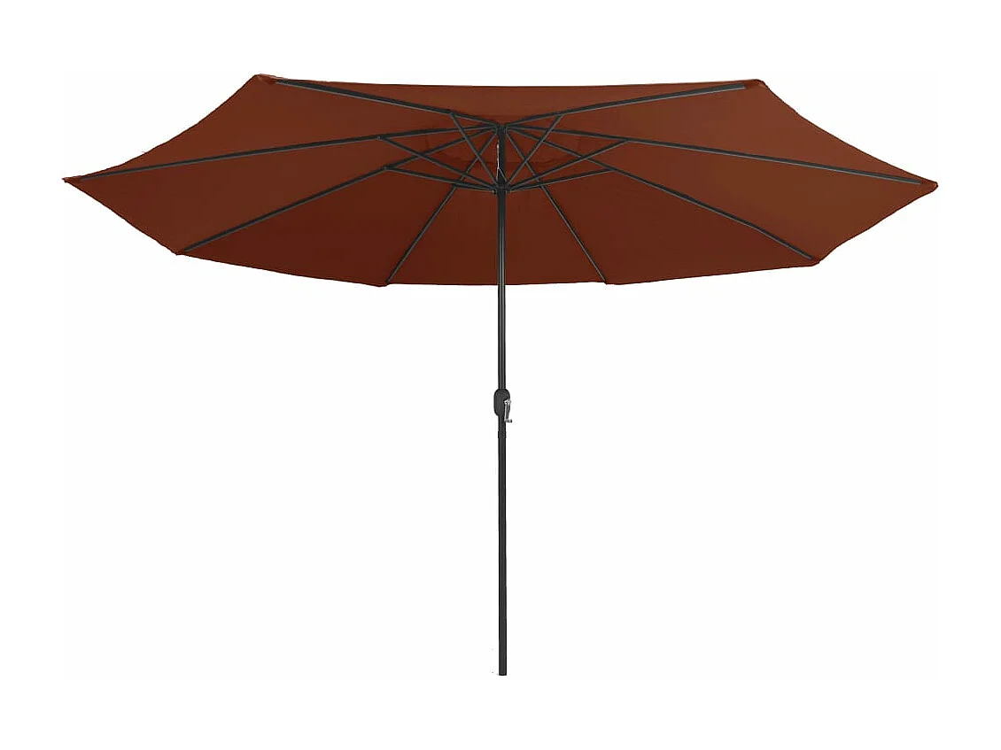 Buitenparasol met metalen paal 400 cm Terracotta