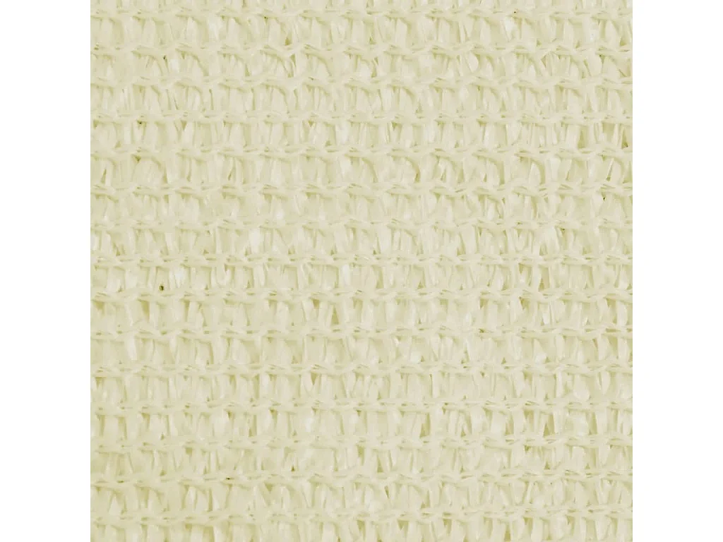 Guarda-sol triangular HDPE 3,6x3,6x3,6 m Creme