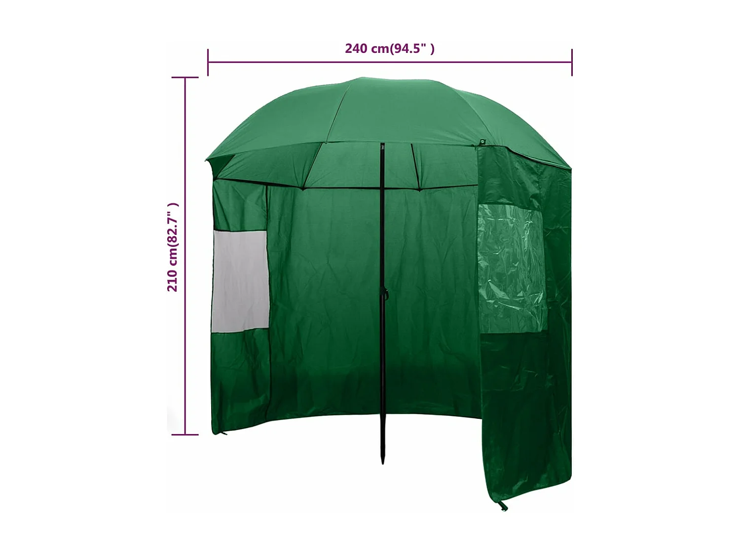 Angelschirm Grün 240x210 cm