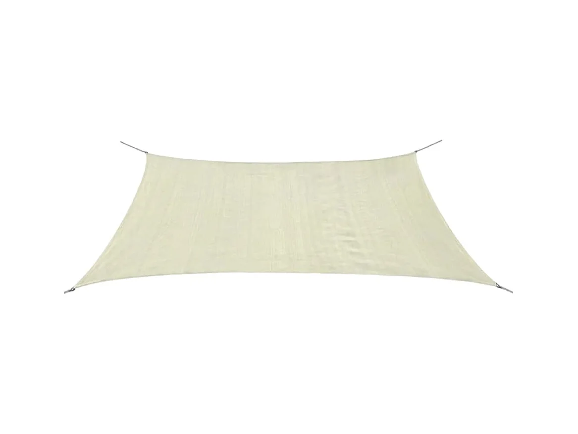 Ombrellone rettangolare in HDPE 2x4 m Crema