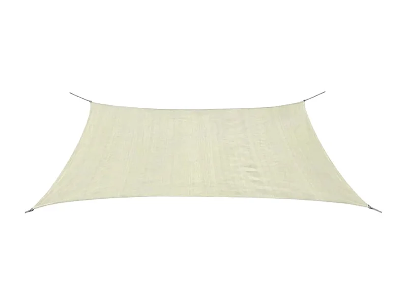 Parasol en PEHD rectangulaire 2x4 m Crème