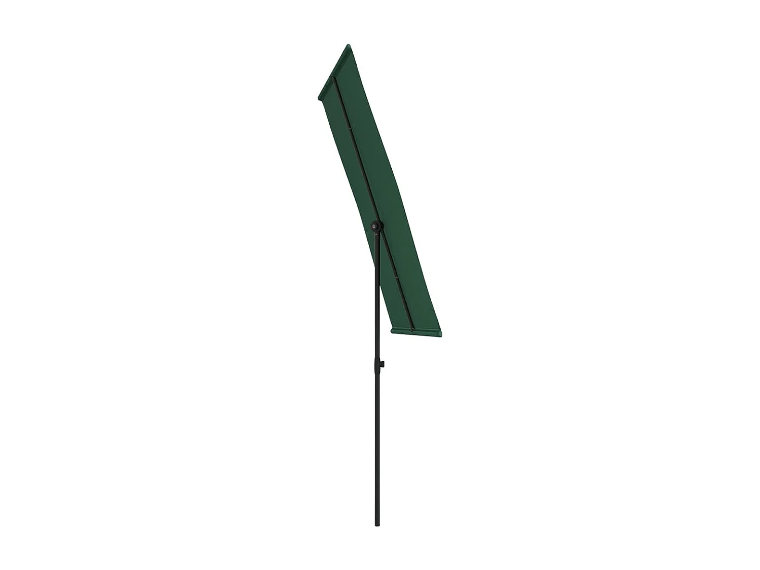 Parasol d'extérieur avec mât en aluminium 180x110 cm Vert