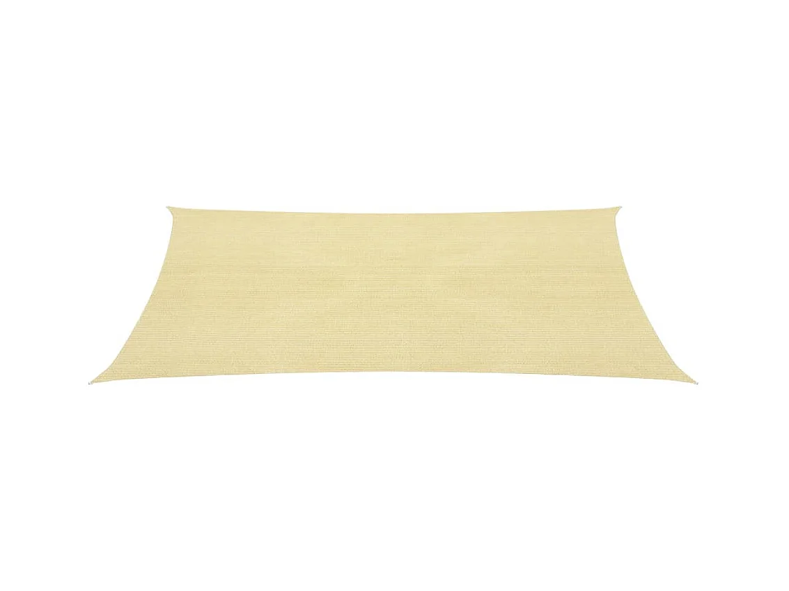 Quadratischer HDPE-Sonnenschirm 3,6 x 3,6 m Beige