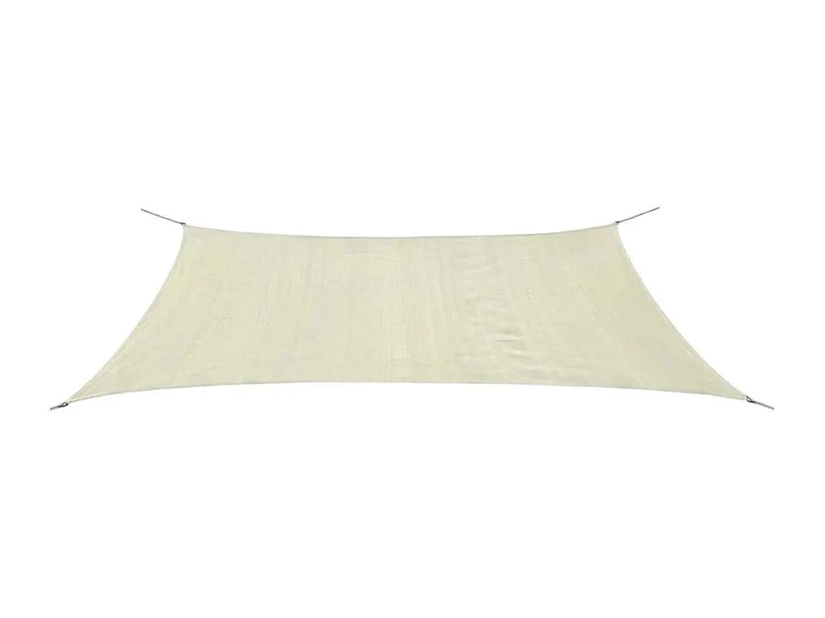 Parasol en PEHD rectangulaire 4 x 6 m Crème