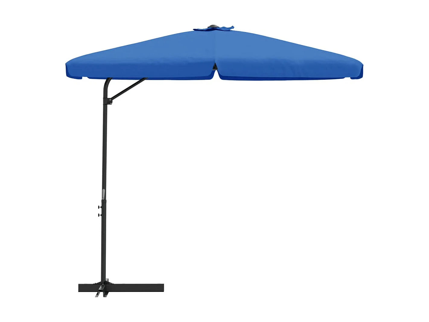 Guarda-sol exterior com poste de aço 300 cm Azul celeste