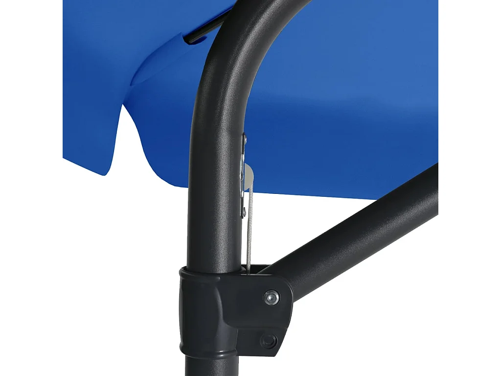 Guarda-sol exterior com poste de aço 300 cm Azul celeste