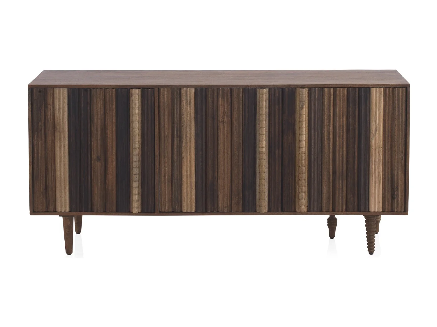 Buffet 3 portes multicolores en acacia massif