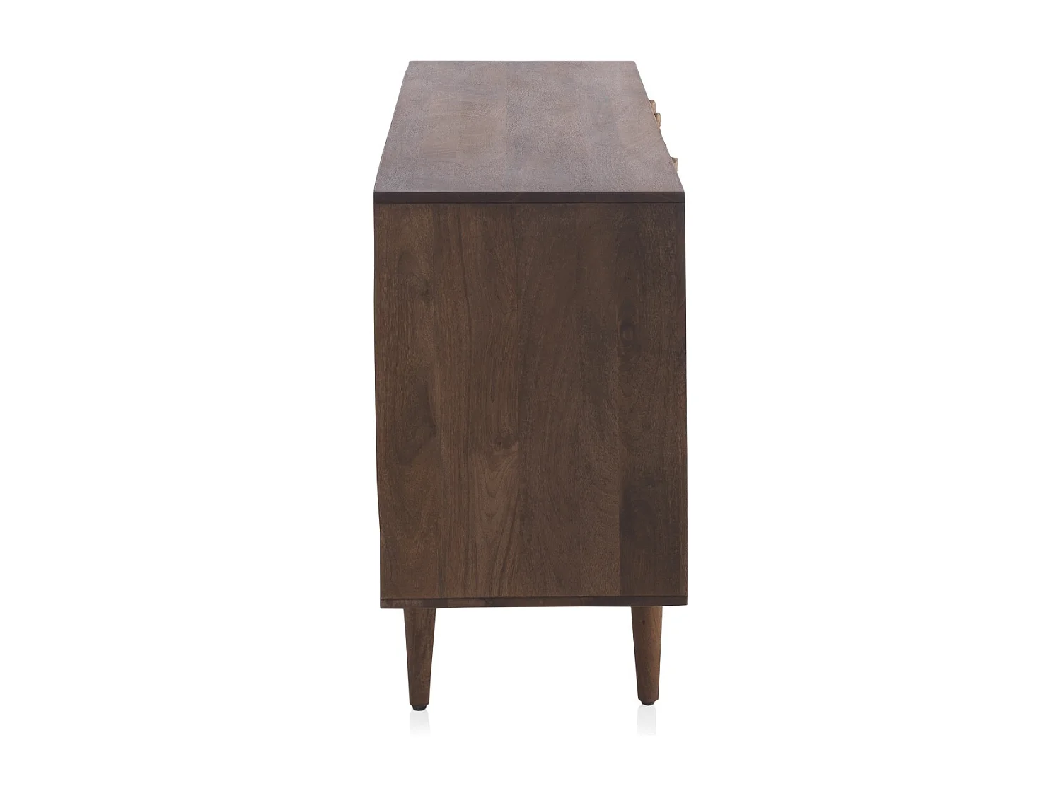 Aparador con 3 puertas multicolor de madera maciza de acacia