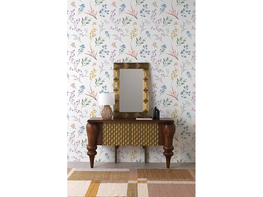 Aparador 2 puertas de madera de mango maciza con patas torneadas