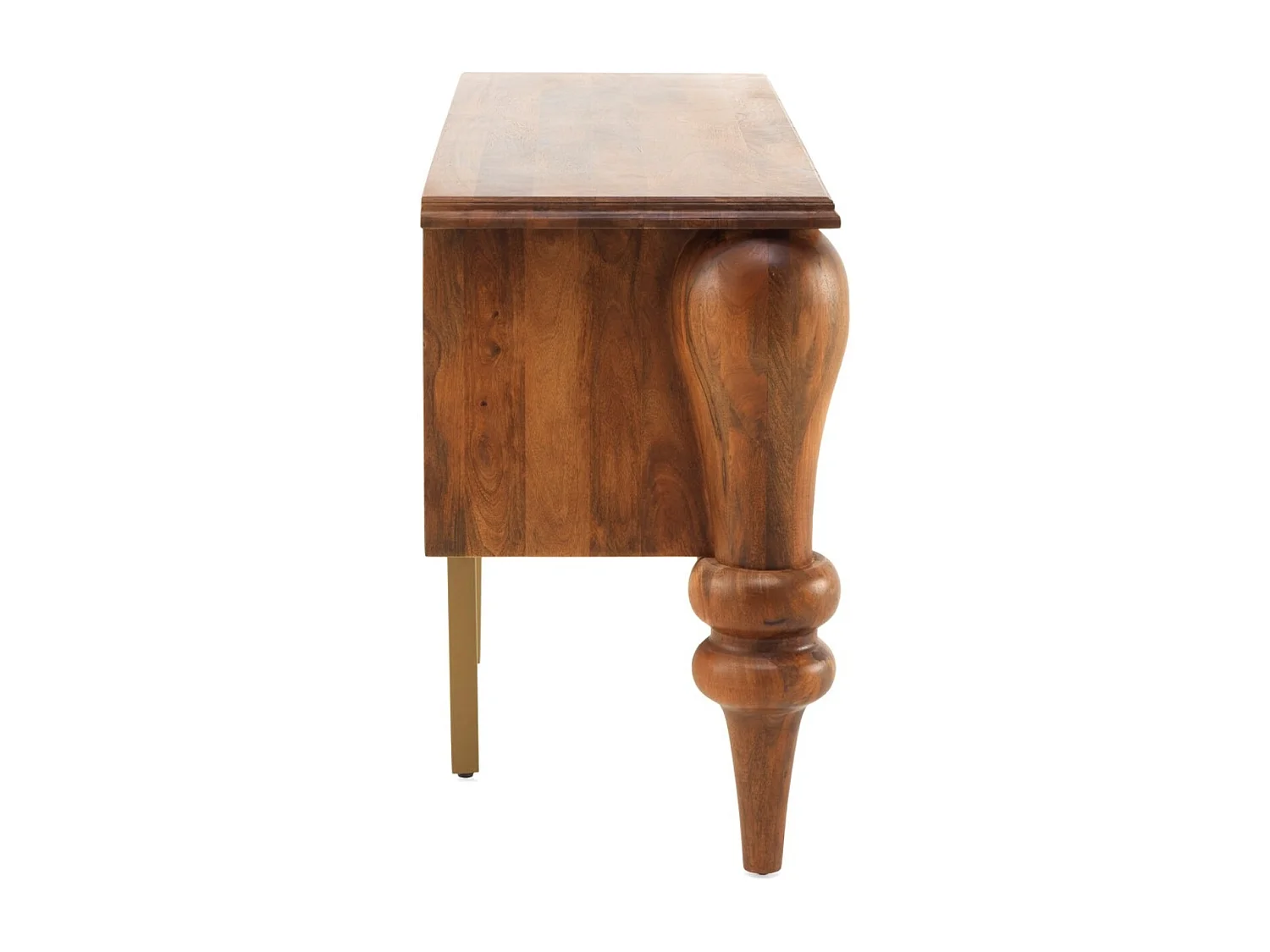 Aparador 2 puertas de madera de mango maciza con patas torneadas