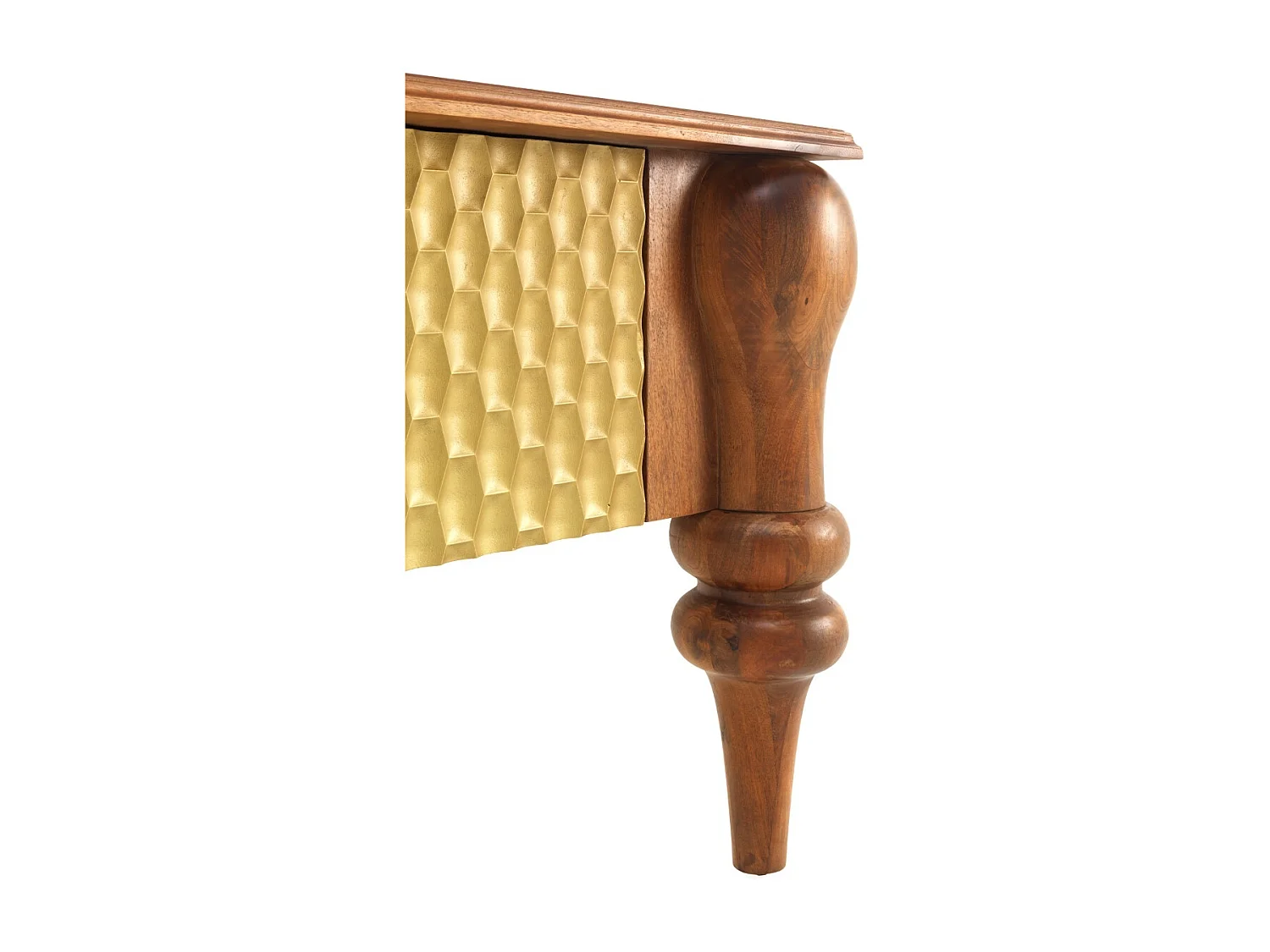 Aparador 2 puertas de madera de mango maciza con patas torneadas