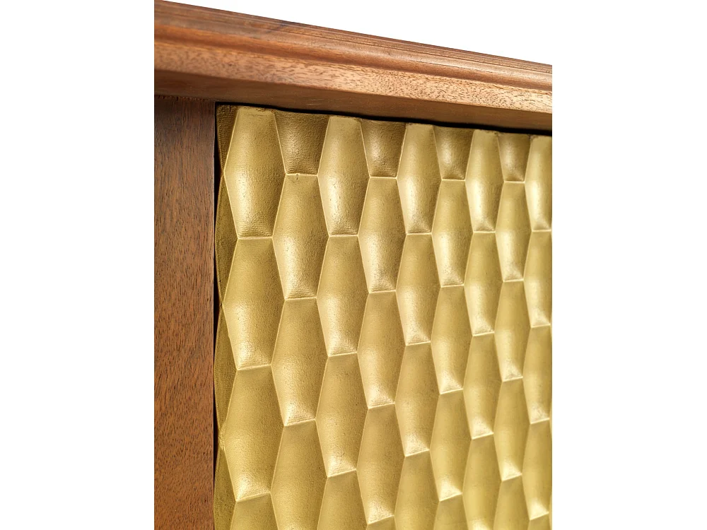 Aparador 2 puertas de madera de mango maciza con patas torneadas