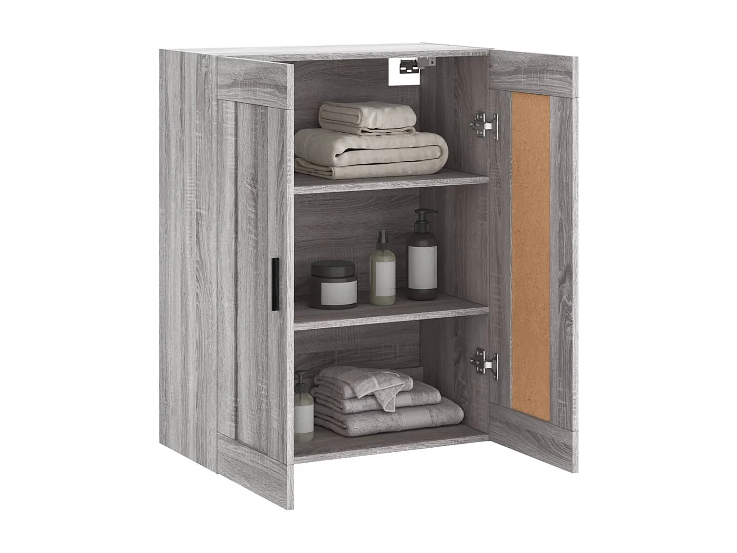 Armoire murale sonoma gris 69,5x34x90 cm bois d'ingénierie