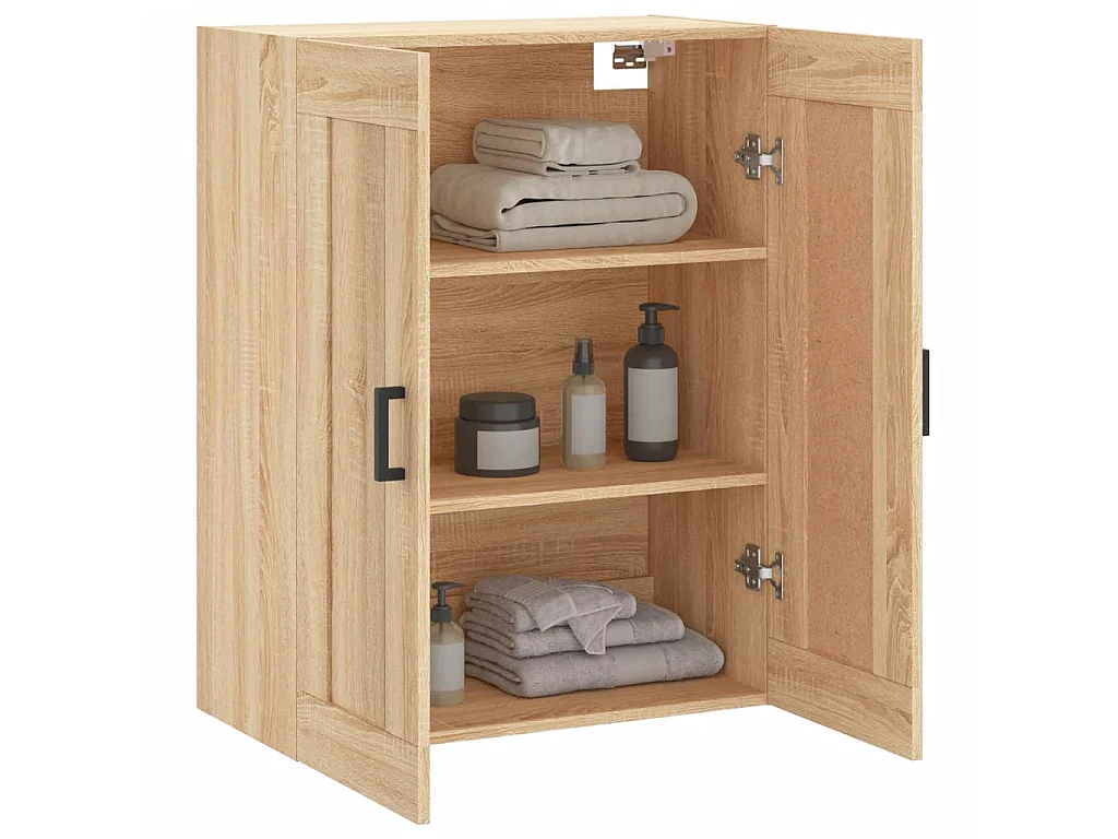 Wandschrank Sonoma-Eiche 69,5x34x90 cm Holzwerkstoff