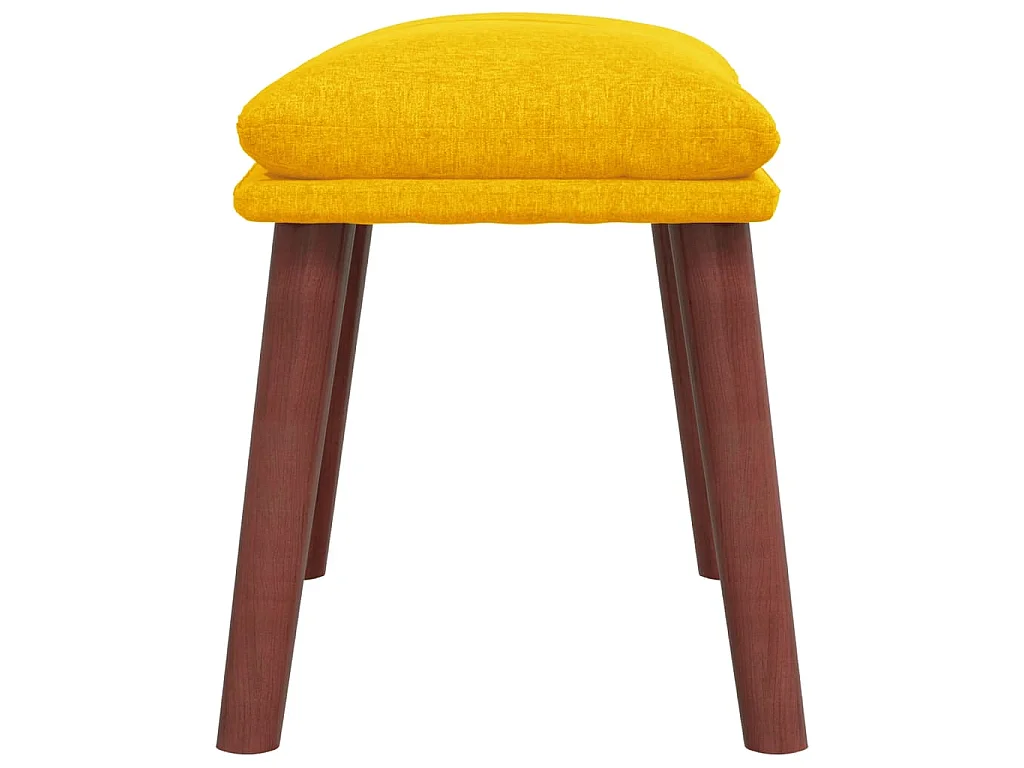 Repose-pied Jaune moutarde 45x29,5x35 cm Tissu