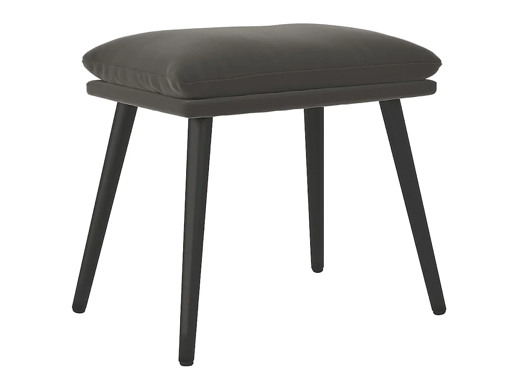Repose-pied Gris foncé 45x29,5x35 cm Velours