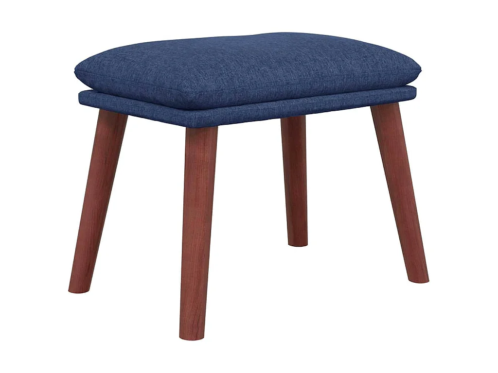 Repose-pied Bleu 45x29,5x35 cm Tissu