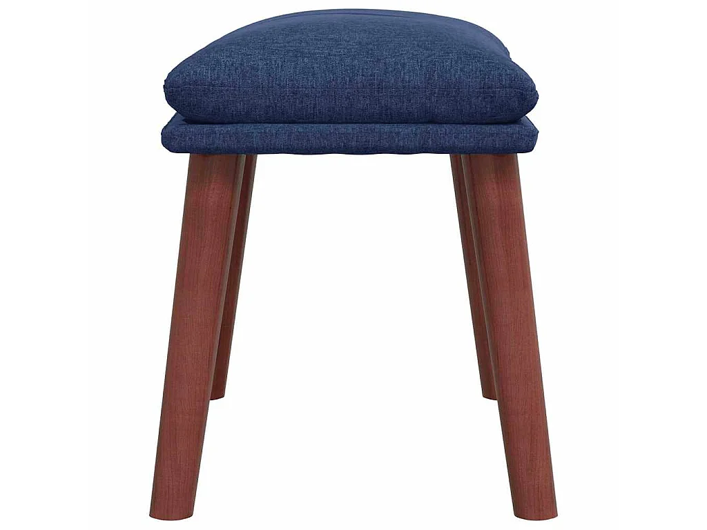 Repose-pied Bleu 45x29,5x35 cm Tissu