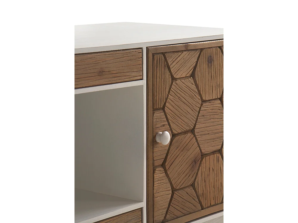 Mobile TV in frassino bianco