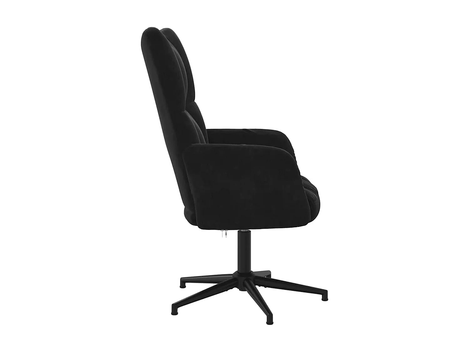 Chaise de relaxation Noir Velours