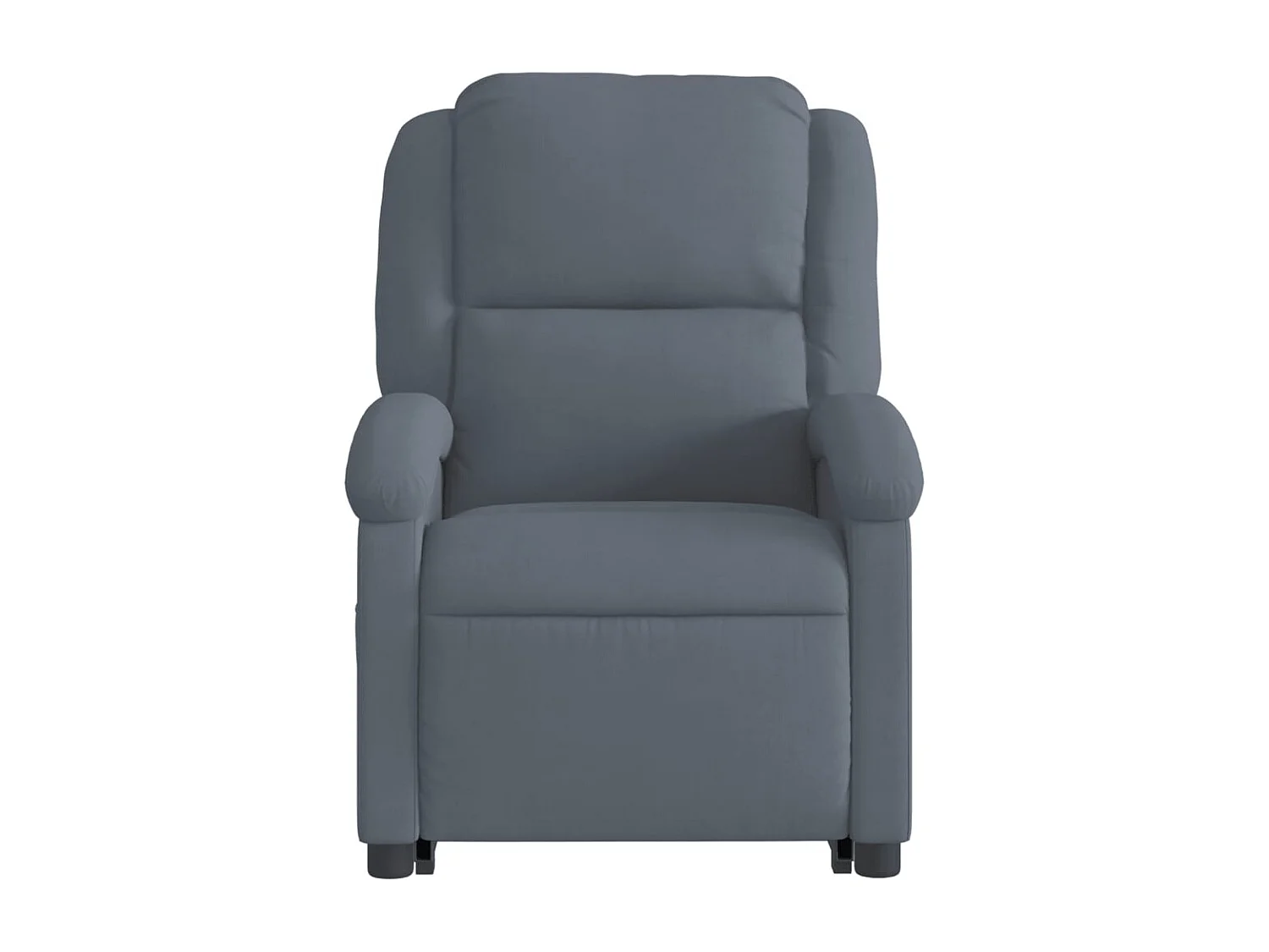 Fauteuil inclinable électrique gris foncé velours