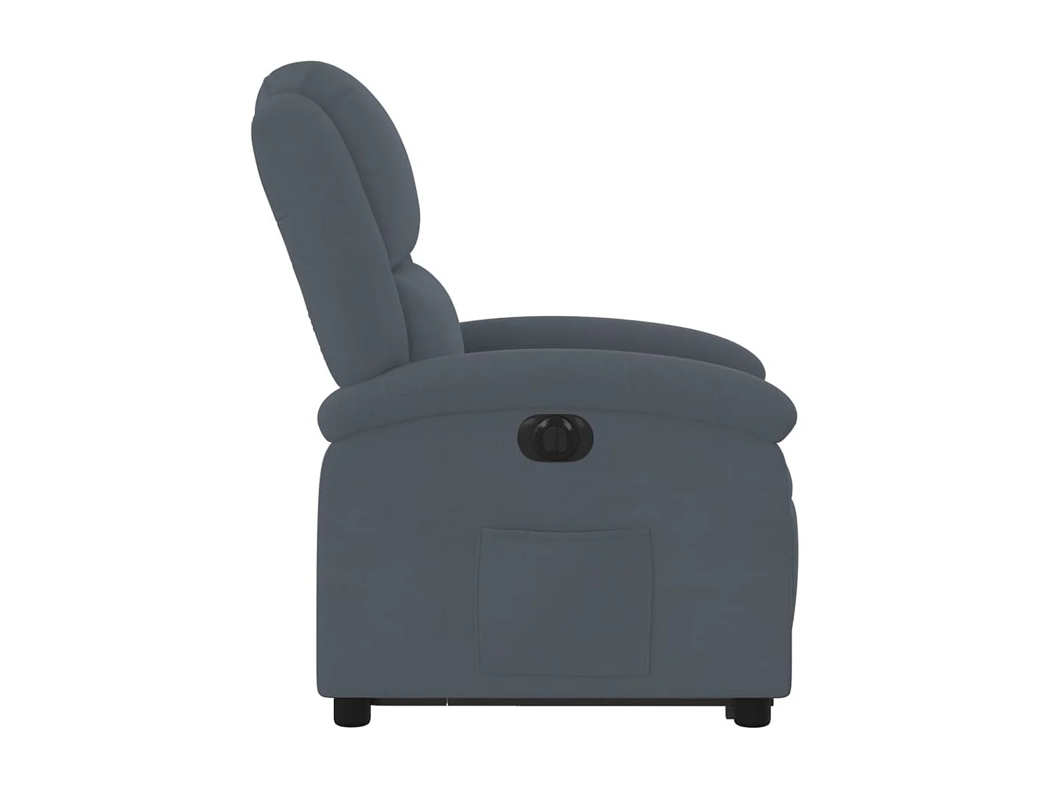 Fauteuil inclinable électrique gris foncé velours