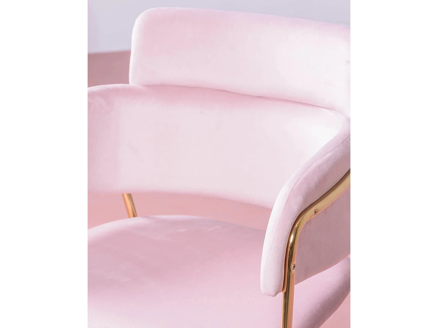 Lot de 2 chaises design recouvertes de velours - Cruiser - Rose