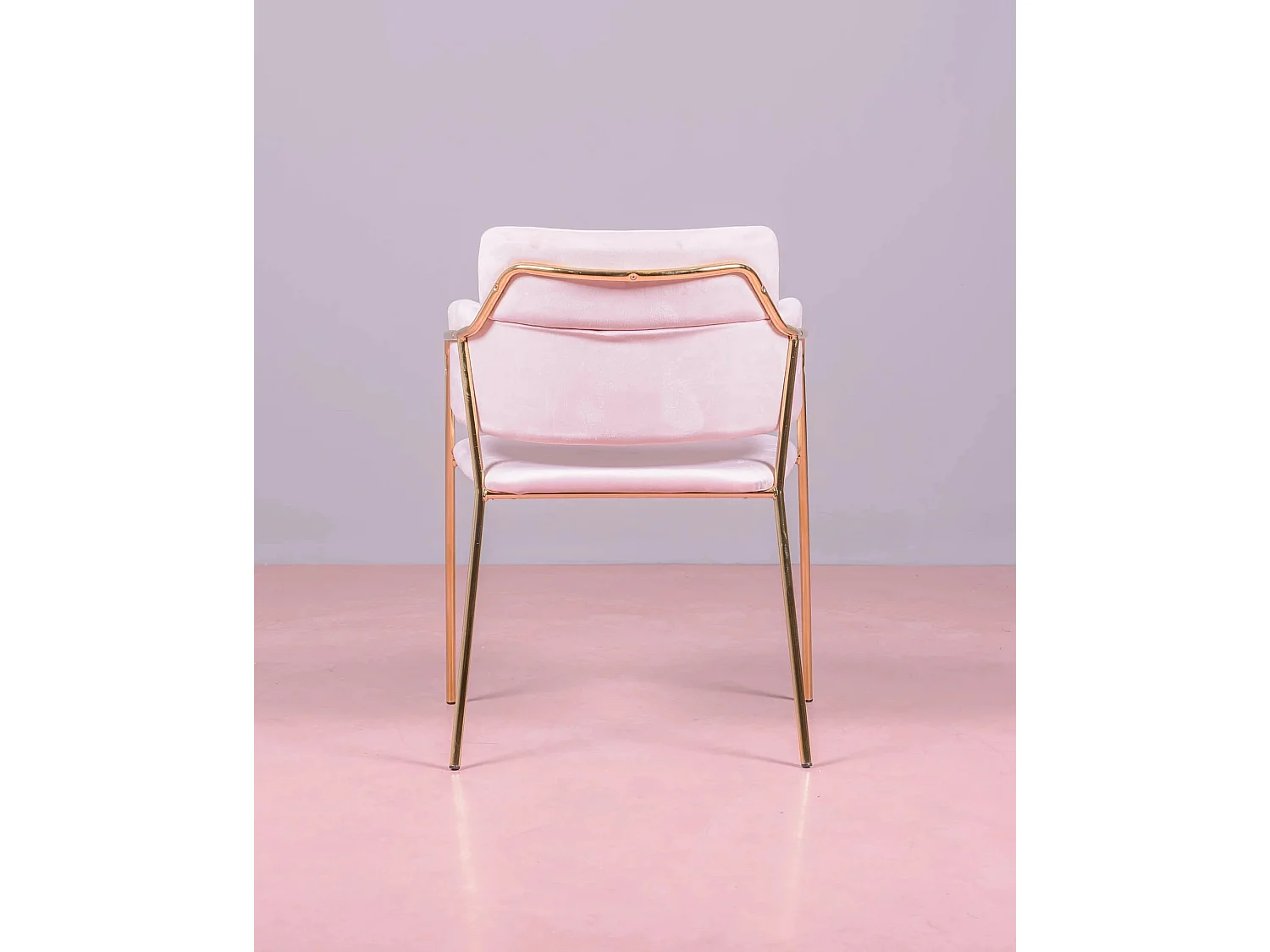 Lot de 2 chaises design recouvertes de velours - Cruiser - Rose