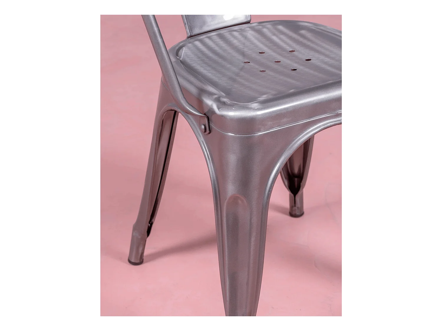 Conjunto de 4 cadeiras metálicas com braços - Bistro - Metal