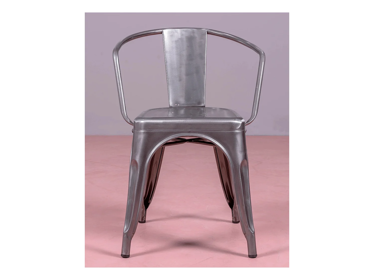 Conjunto de 4 cadeiras metálicas com braços - Bistro - Metal