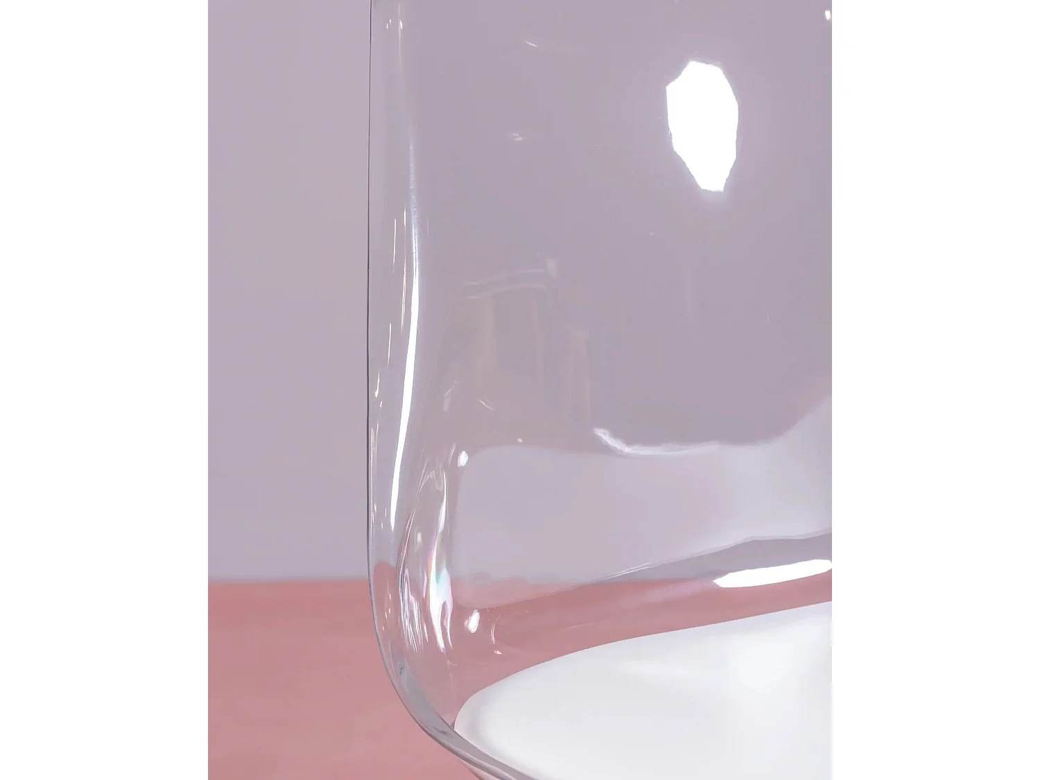 Pack de 4 cadeiras escandinavas com assento transparente - Verona - Transparente