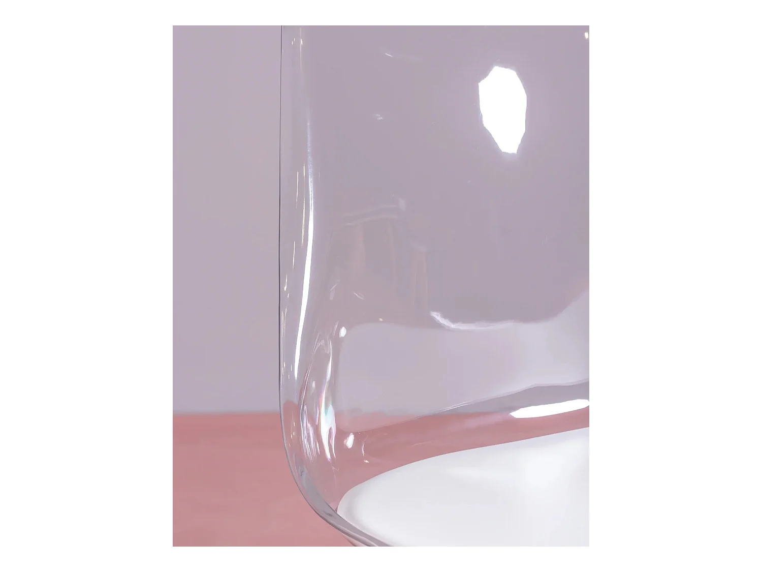 Set van 4 Scandinavische stoelen met transparante zitting - Verona - Transparant