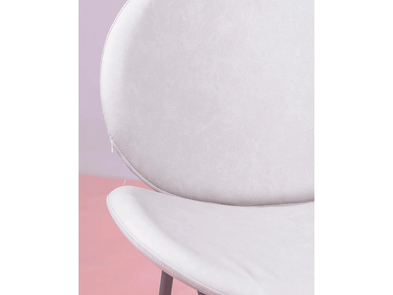 Kavel van 4 vintage stoelen bekleed met kunstleer - Slice - Grijs