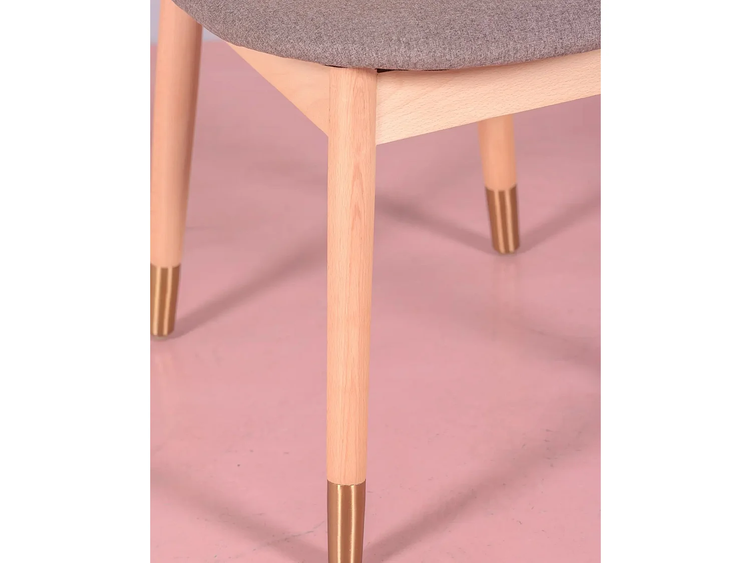 Sedia in legno di faggio e rattan naturale con cuscino in cotone - Marsh - Faggio naturale