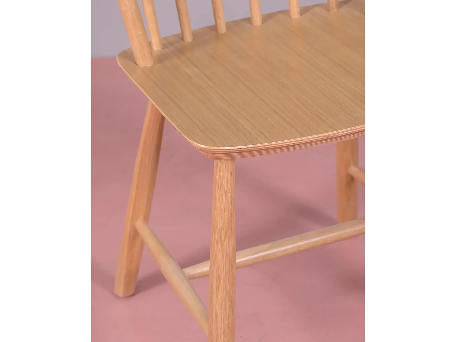 Lot de 2 chaises rustiques en chêne - Union - Chêne