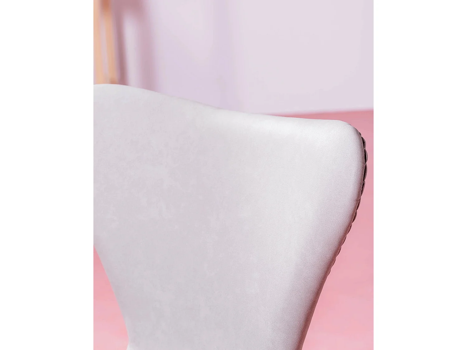 Set aus 4 Vintage-Stühlen mit Kunstlederbezug - Seven - Grau