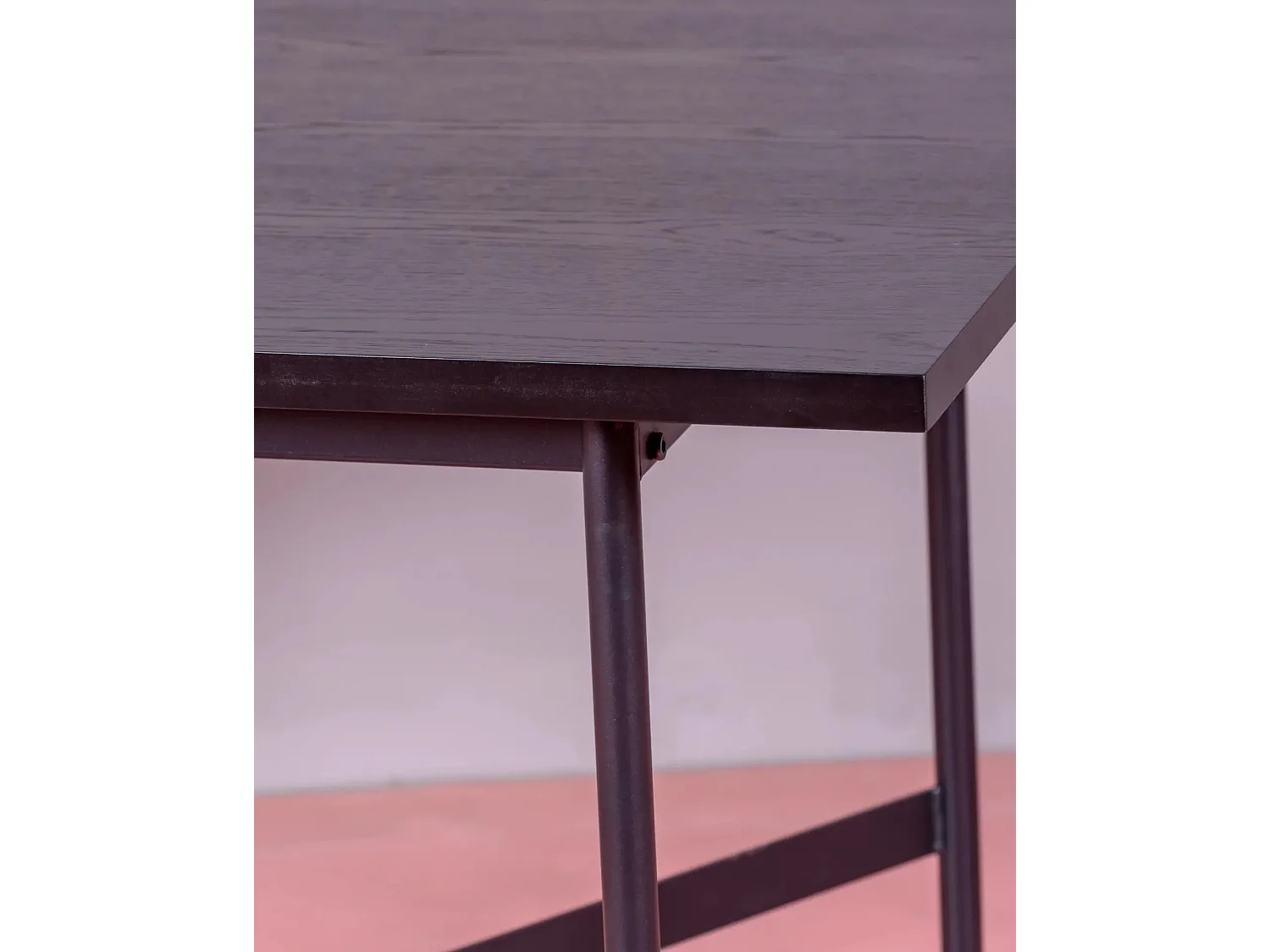 Table à manger rectangulaire en bois de chêne (140x80) - Blackstorm - Noir