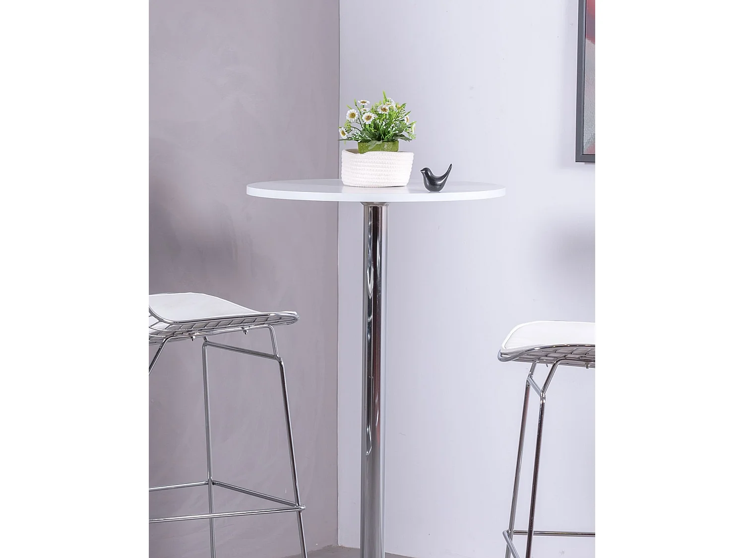 Designer hoge tafel - Boom - Wit