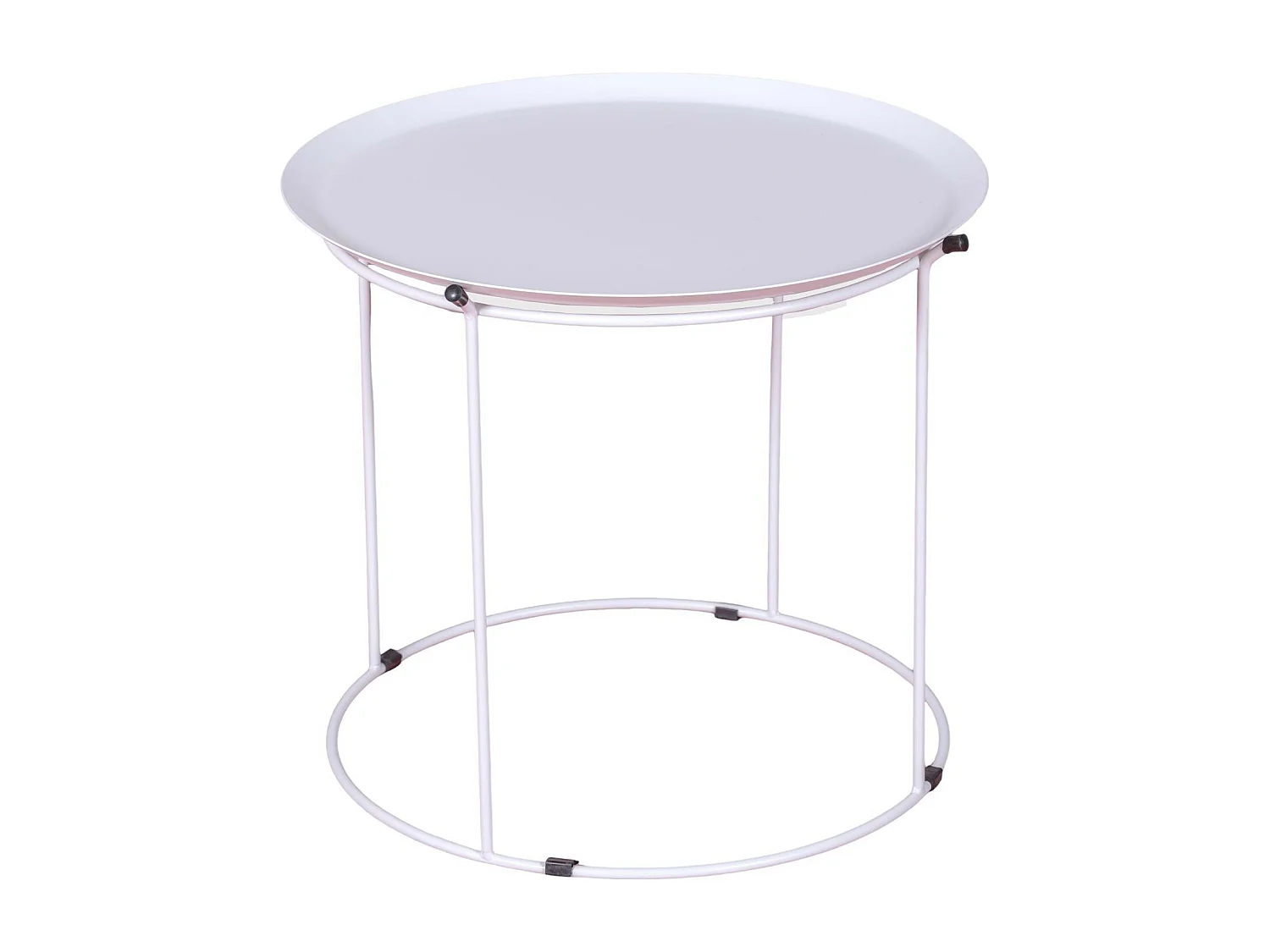 Table en acier adaptée à l'extérieur - Bali - Blanc