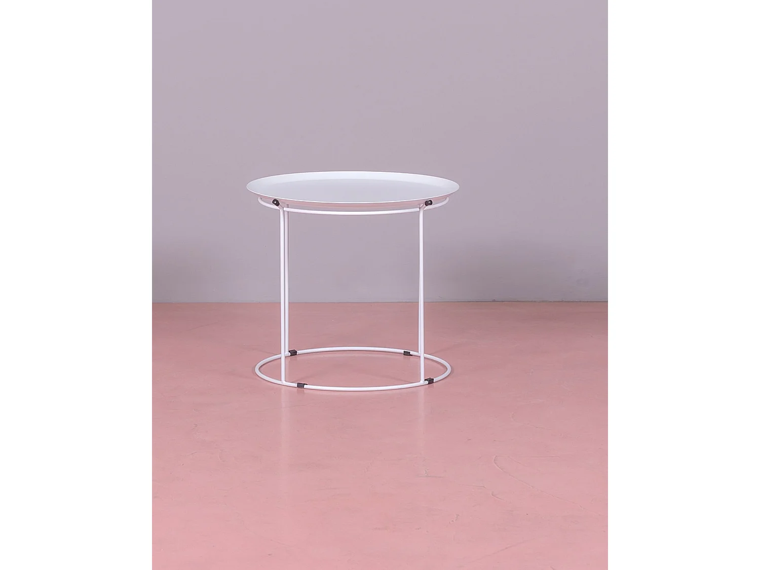 Table en acier adaptée à l'extérieur - Bali - Blanc