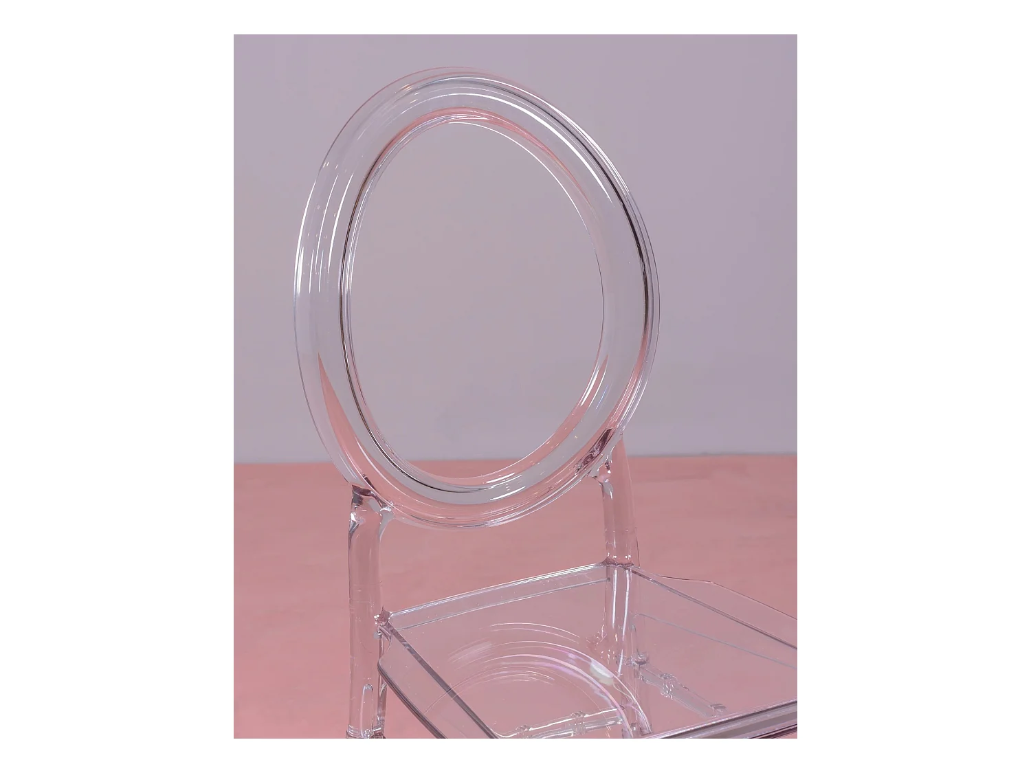 Set van 4 klassieke transparante stoelen - Ghost - Transparant