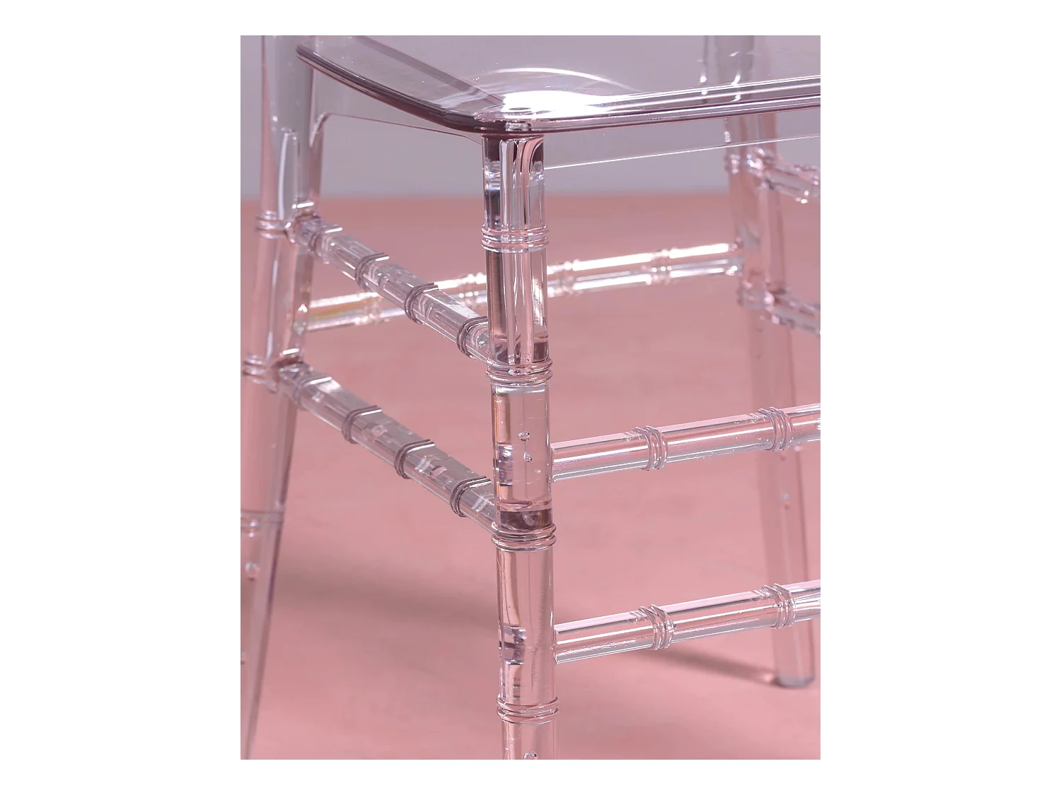 Set van 4 klassieke transparante stoelen - Ghost - Transparant