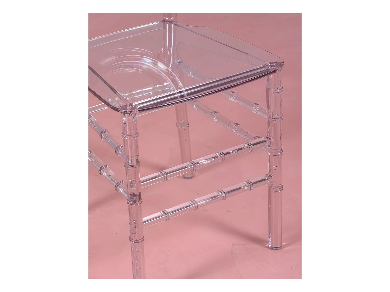 Set van 4 klassieke transparante stoelen - Ghost - Transparant