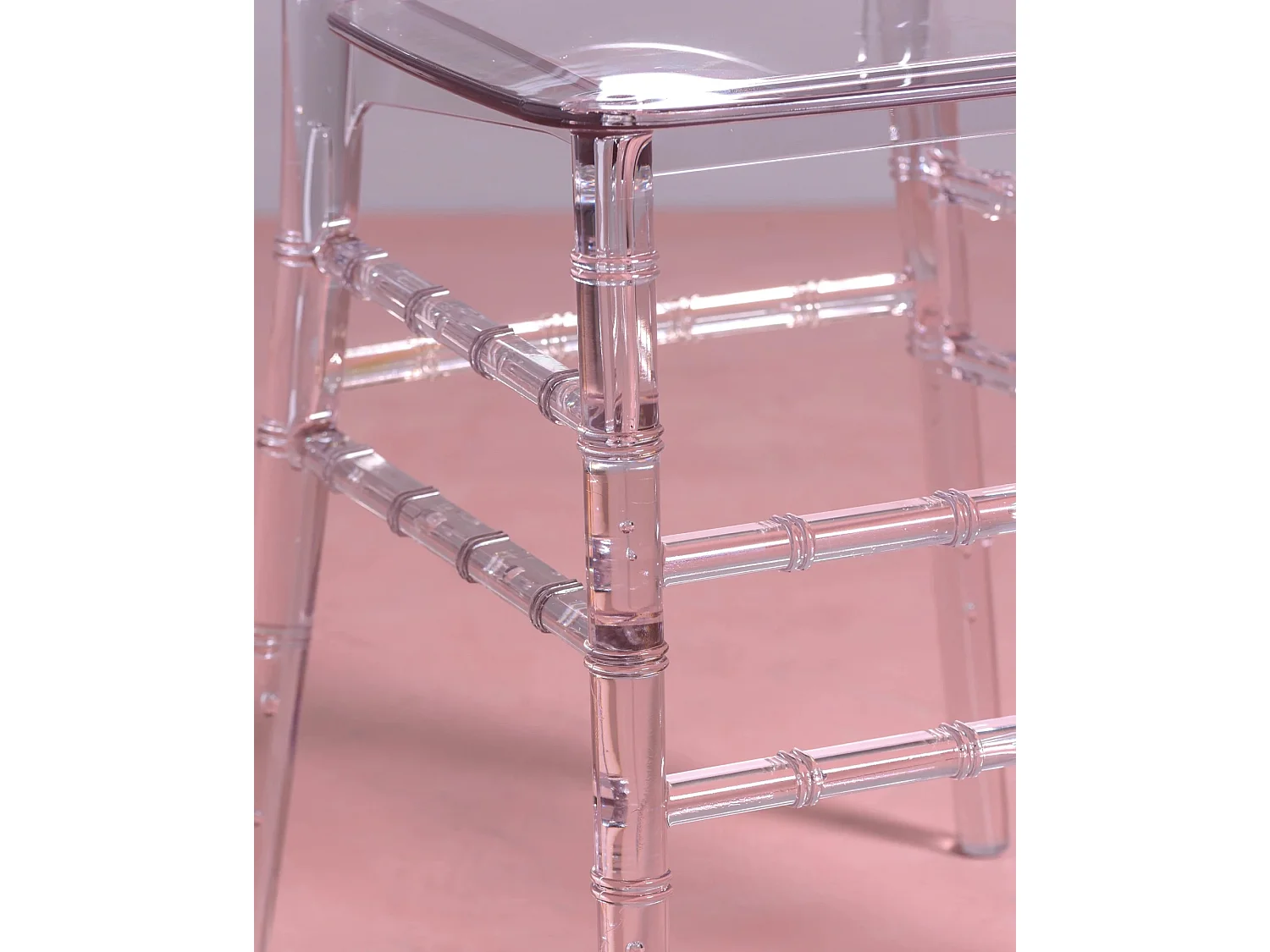 Confezione da 4 sedie classiche trasparenti - Ghost - Trasparente