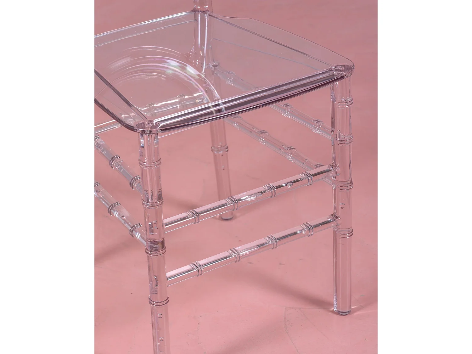 Confezione da 4 sedie classiche trasparenti - Ghost - Trasparente