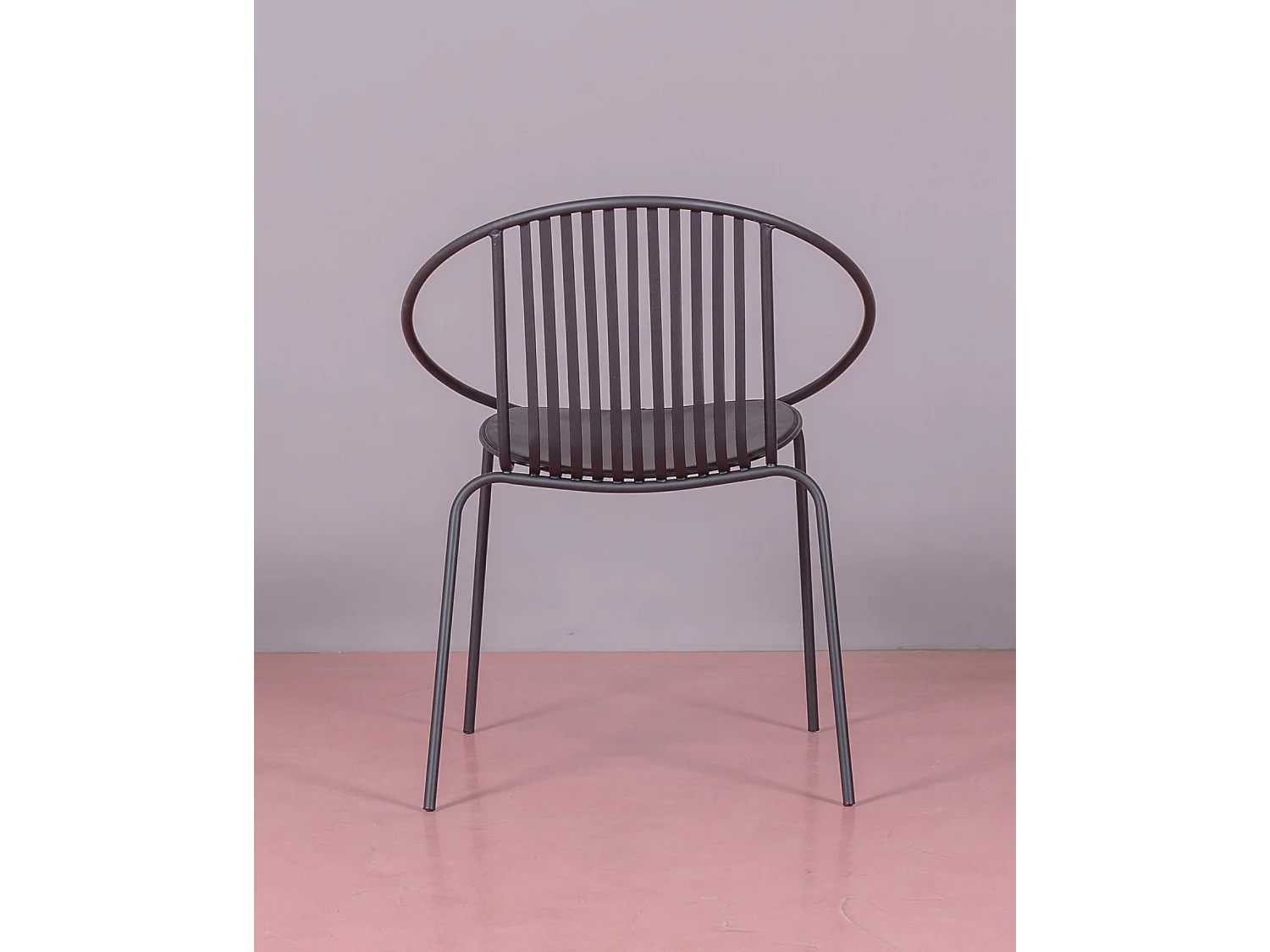 Metalen stoel geschikt voor buiten - Bali - Zwart